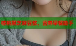 核桃黑芝麻豆浆，营养早餐助手