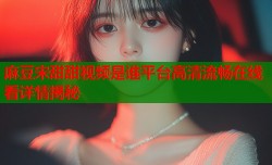 麻豆宋甜甜视频是谁平台高清流畅在线看详情揭秘
