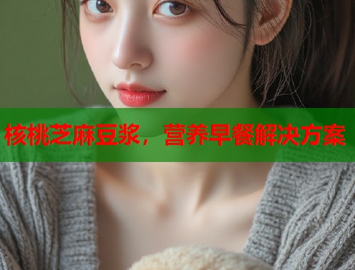 核桃芝麻豆浆，营养早餐解决方案  第1张