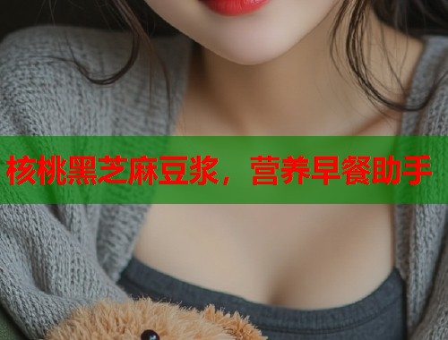 核桃黑芝麻豆浆，营养早餐助手  第1张